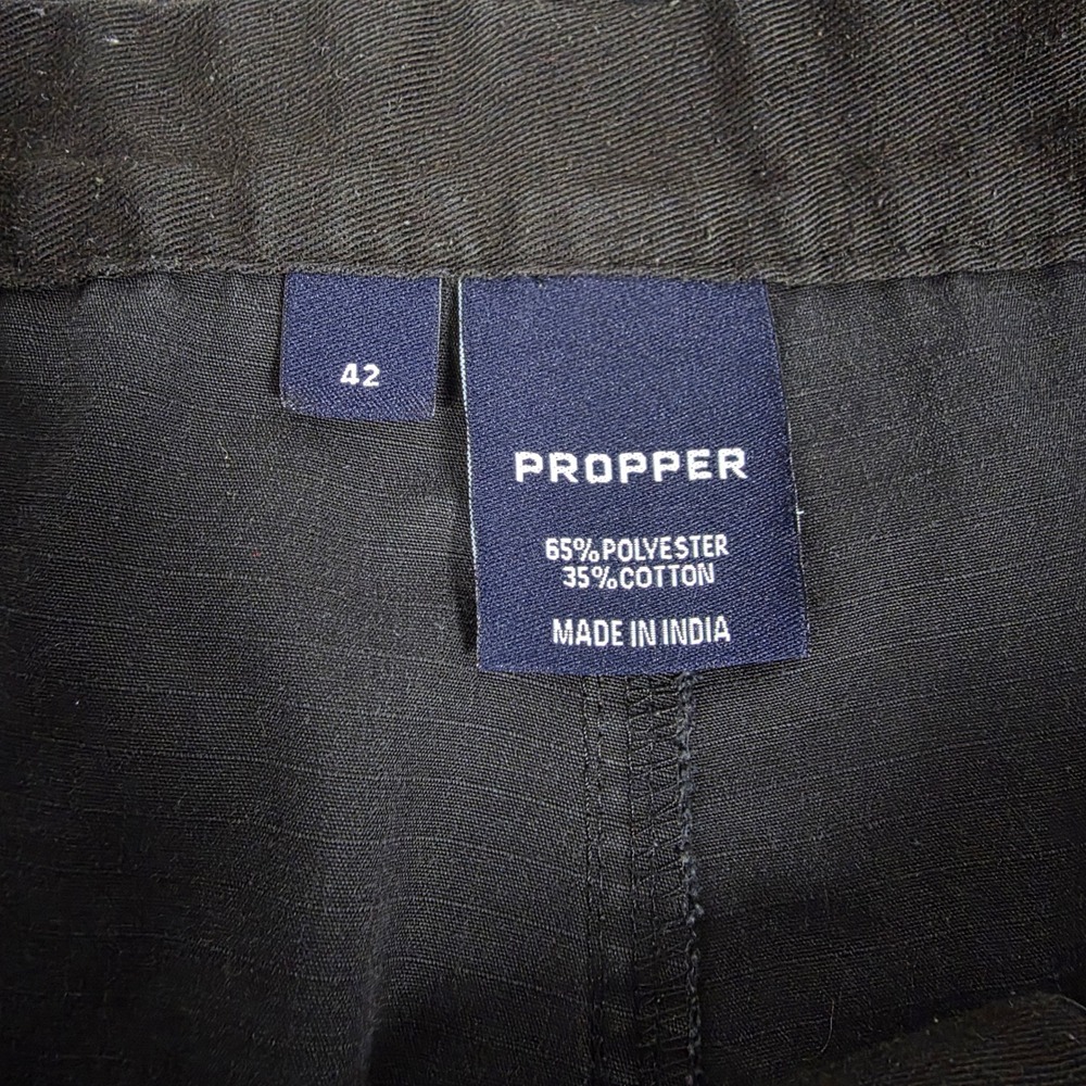 Propper Tactical Cargo Shorts Mens 42 (37") Black Ripstop Utility Workwear - Picture 3 of 8
